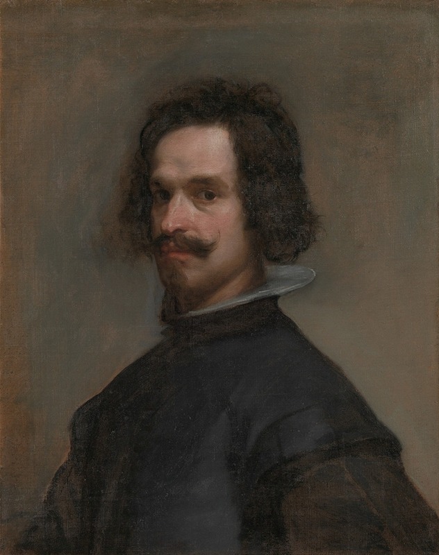 A portrait of a man, possibly a self-portrait by Diego Velázquez.