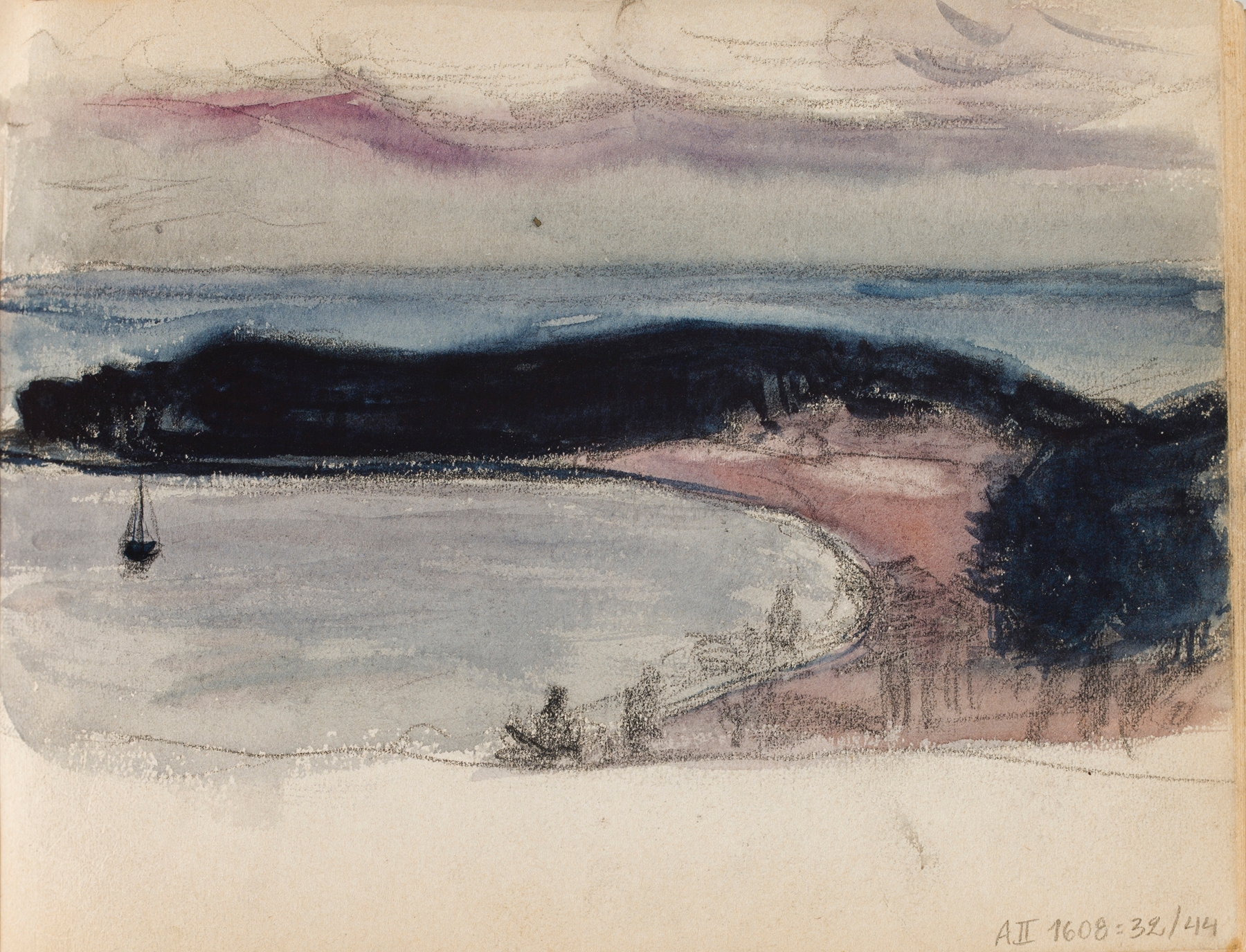 Post-Impressionism landscape by Magnus Enckell, 1902