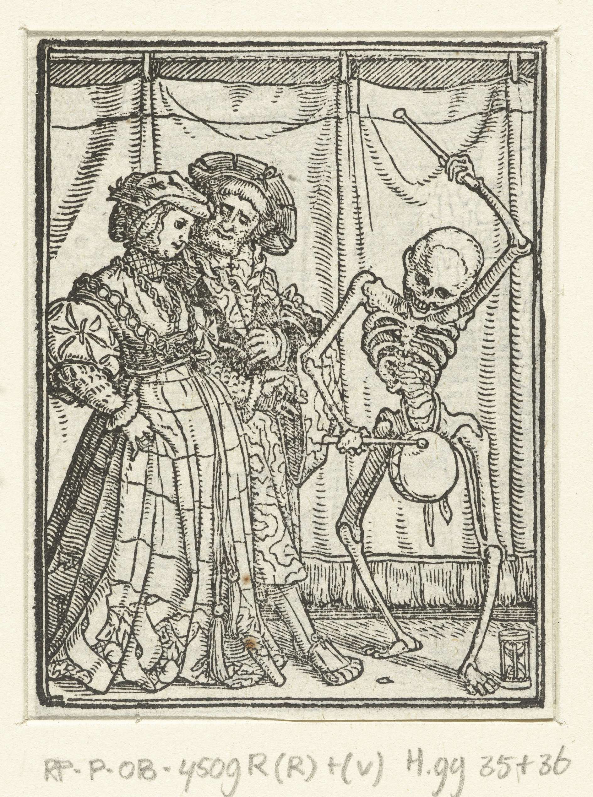 Edelvrouw en de Dood, by Hans Holbein (II), public domain