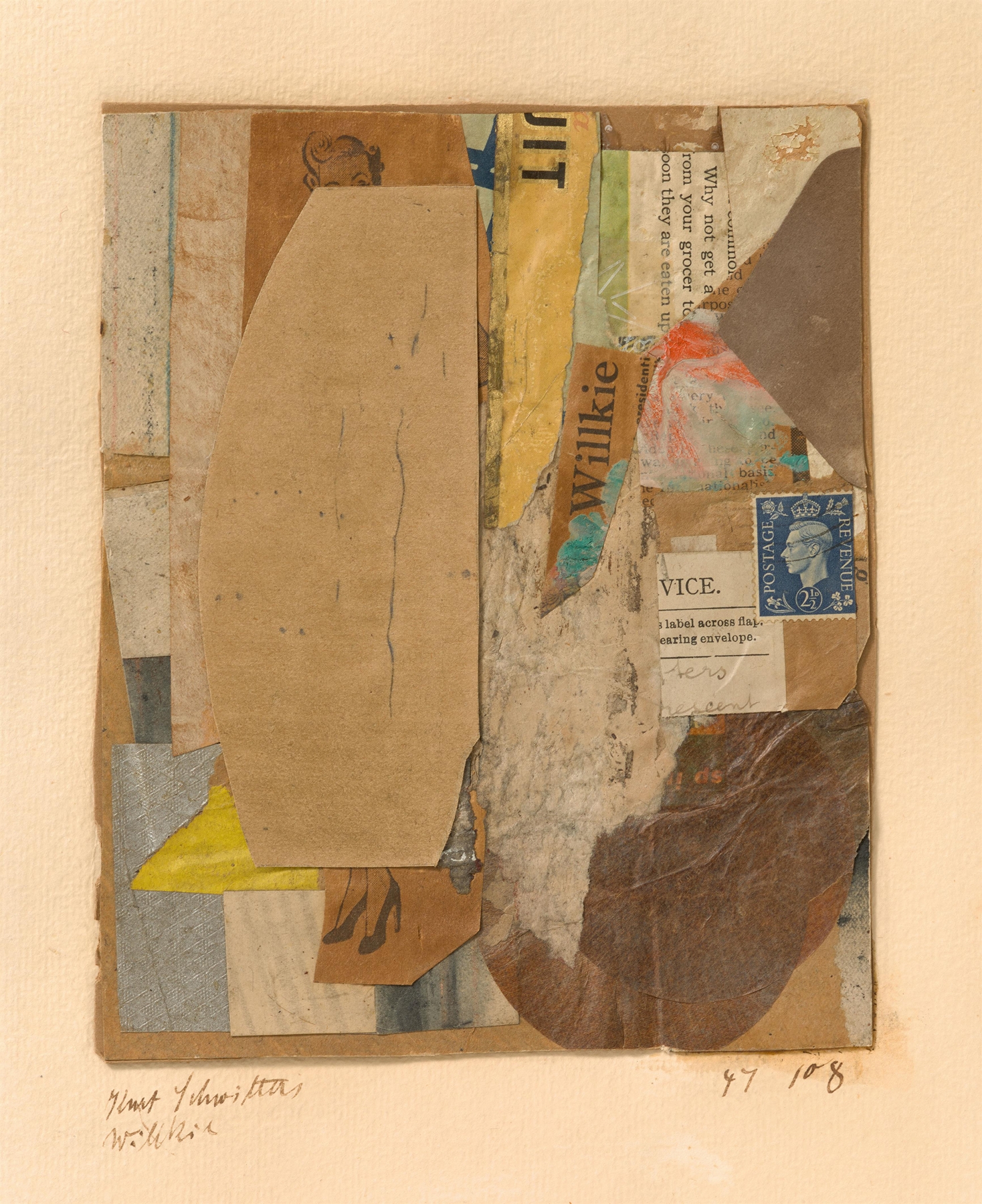 47 108 Willkie, by Kurt Schwitters, public domain