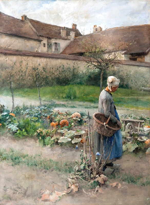 Carl Larsson's 'October' captures the essence of autumn in a cozy domestic setting.