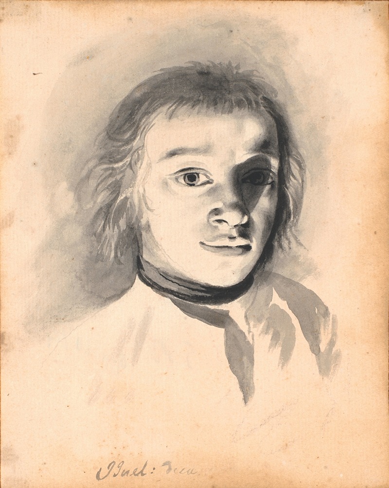 A self-portrait by Jens Juel, showcasing his skill in capturing light and shadow.