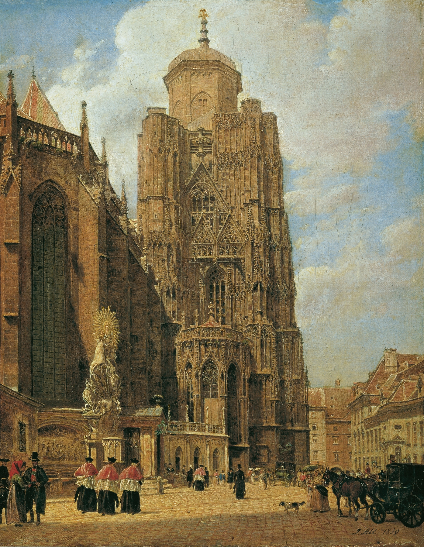 Der Stephansdom in Wien, by Jakob Alt, public domain