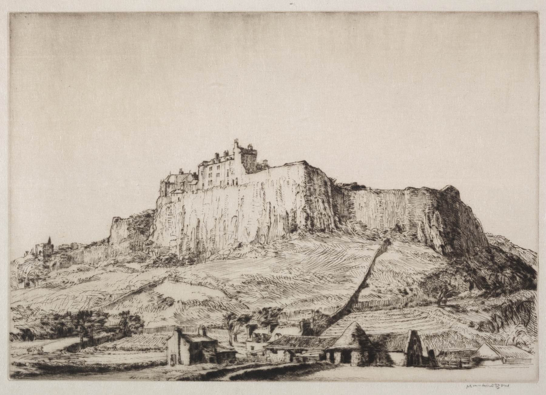 Stirling Castle, No. 2, by Muirhead Bone, public domain