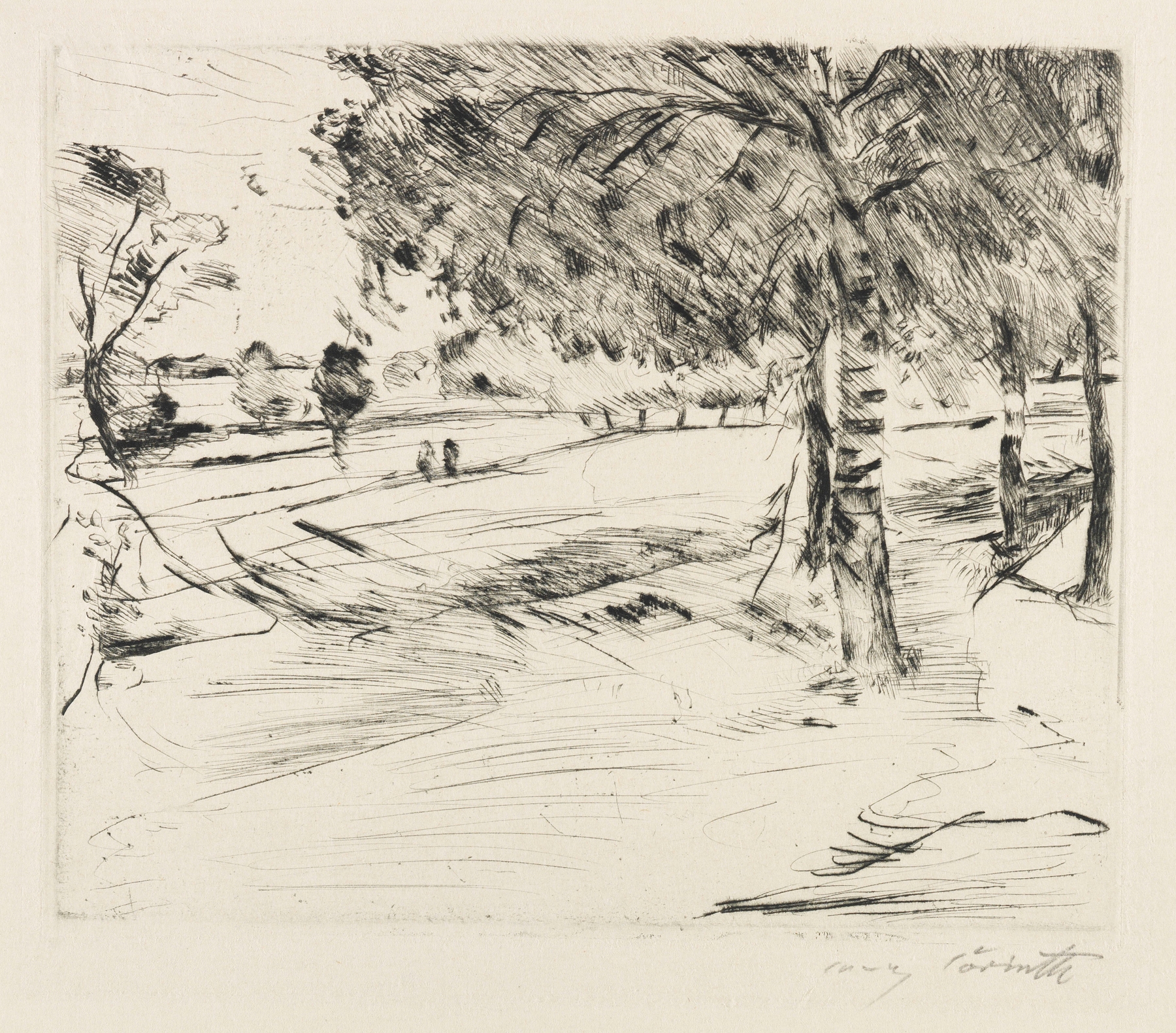 Landschaft, by Lovis Corinth, public domain