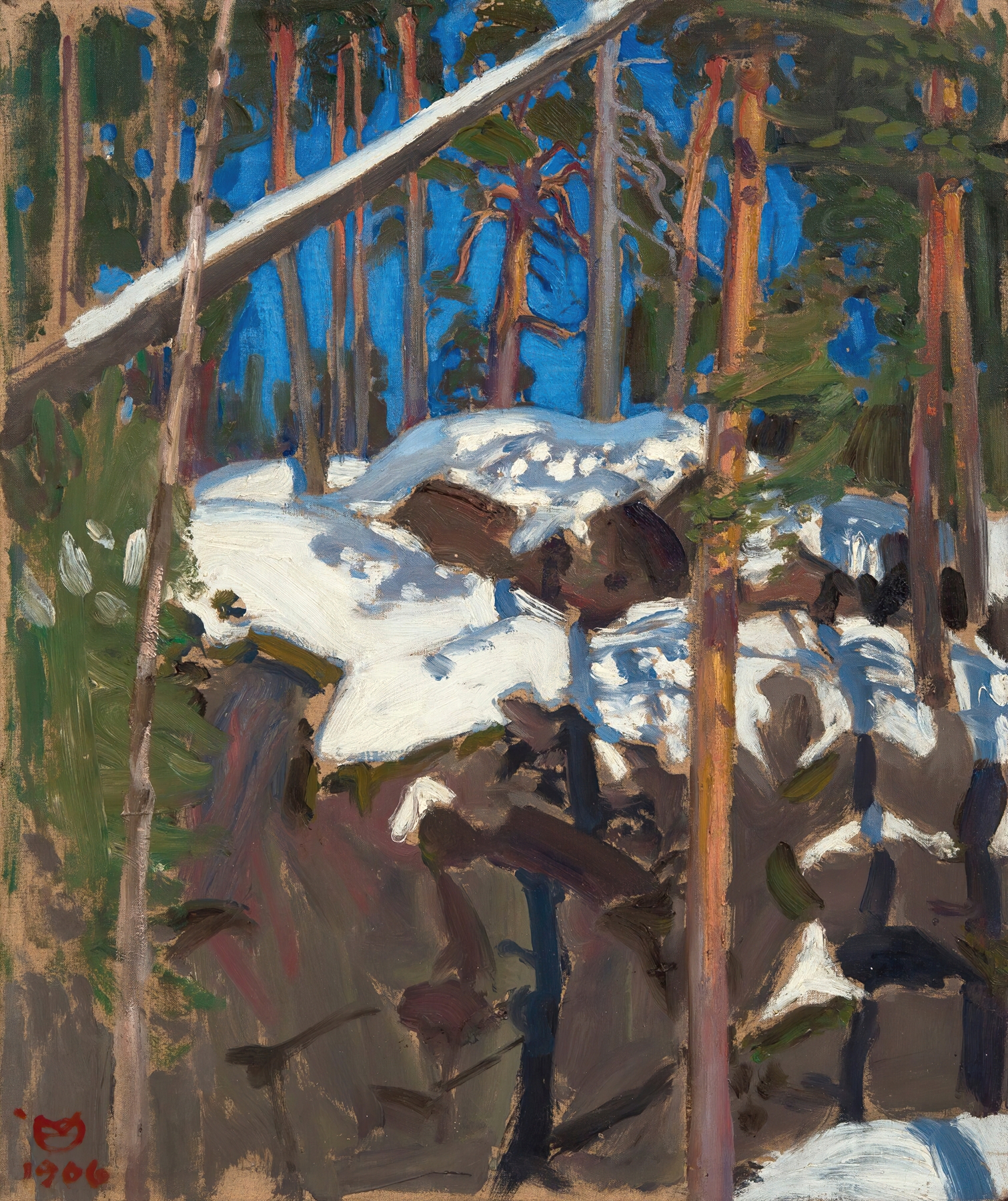 Spring Sun At Konginkangas, by Akseli Gallen-Kallela, public domain