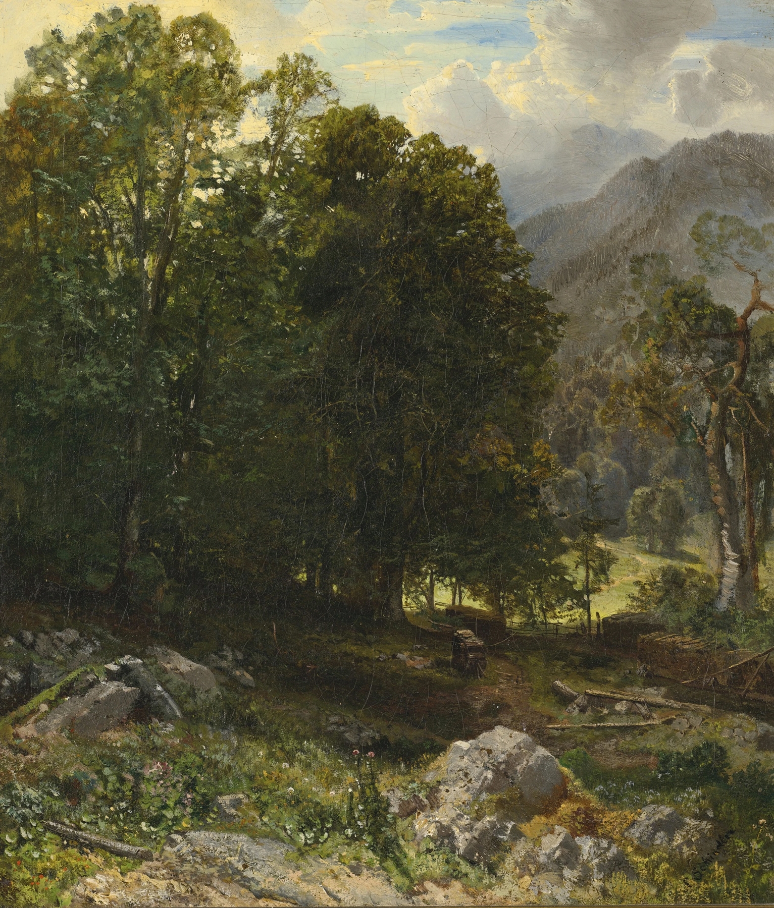Aus der Ramsau, by Emil Jakob Schindler, public domain