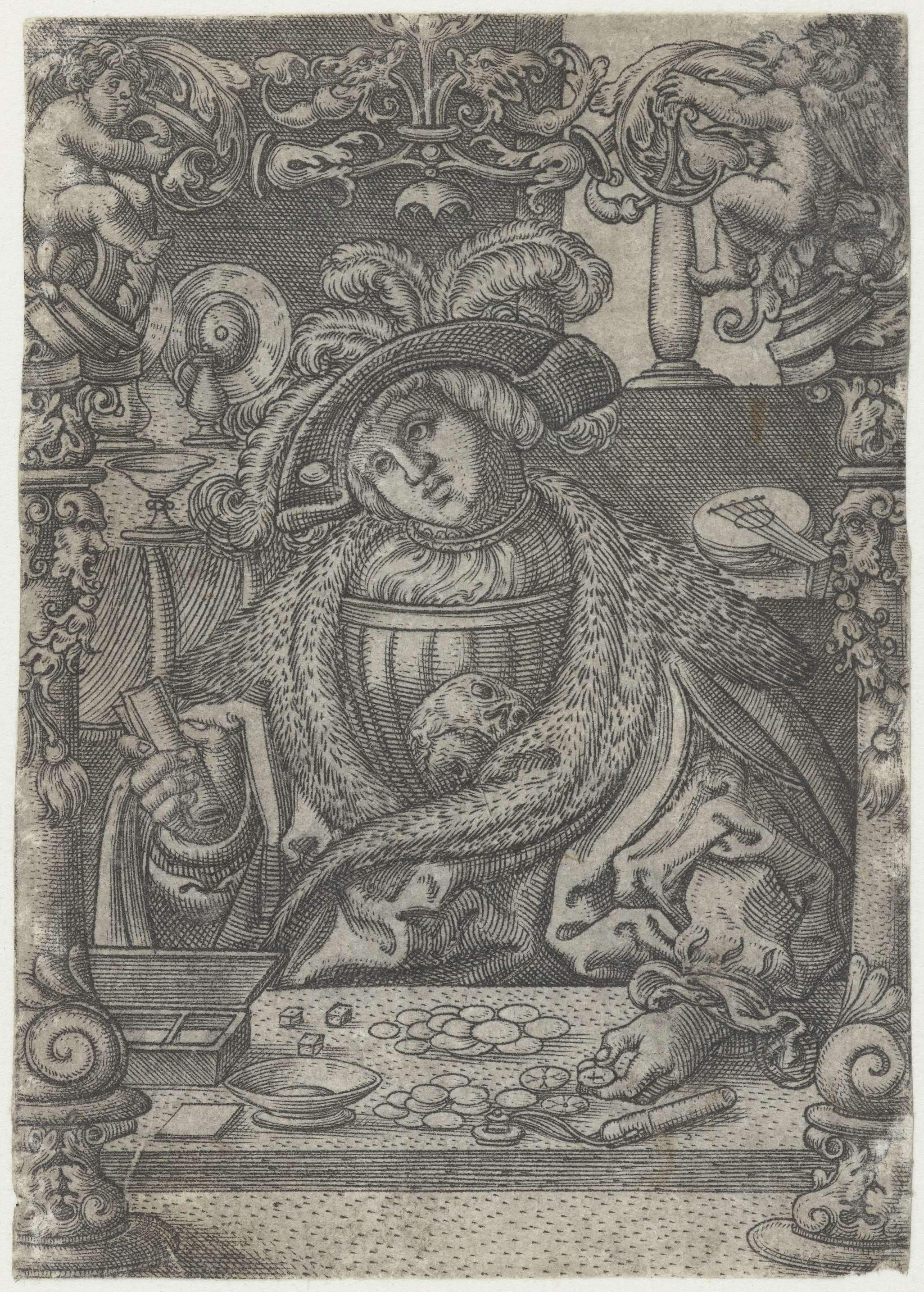 Portret van een jongeman (Vanitas), by Monogrammist AC (16e eeuw), public domain