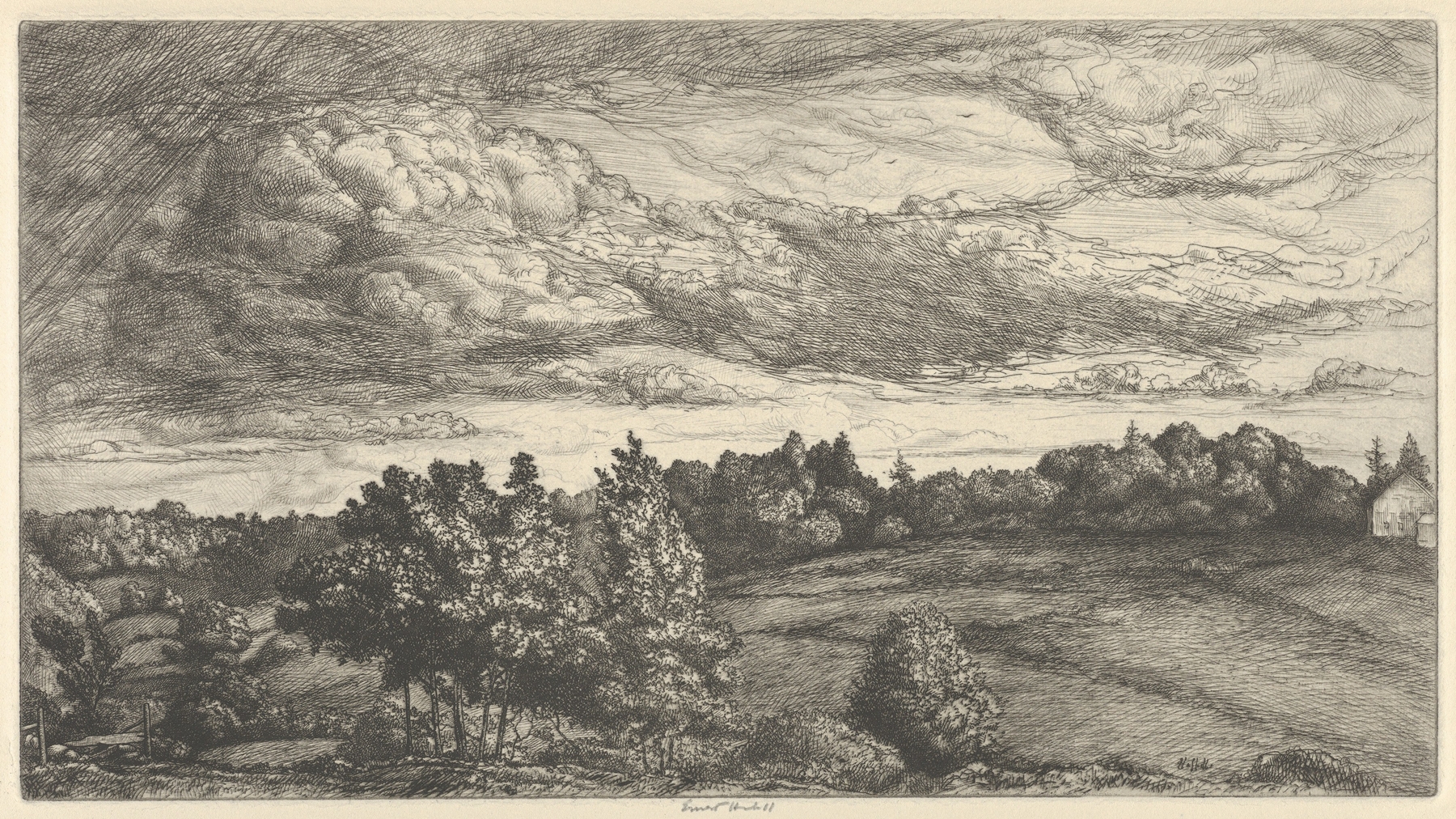 Storm Clouds, by Ernest Haskell, public domain