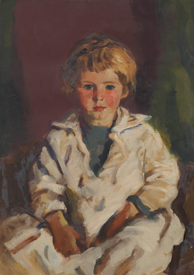 A portrait of a young girl by Robert Henri, showcasing her innocence and charm.