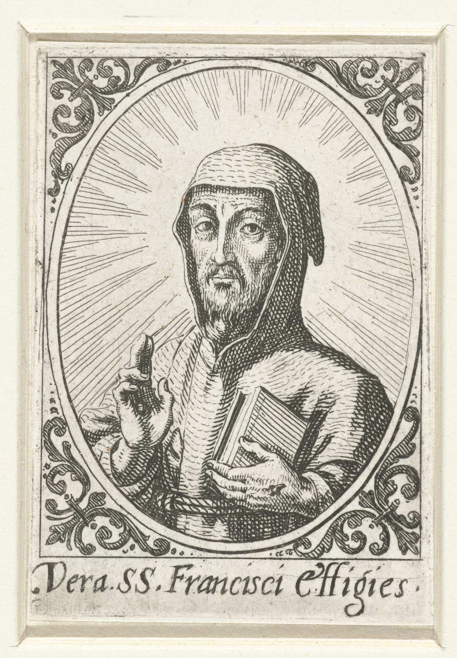 Portret van de Heilige Franciscus, by Jacques Callot, public domain