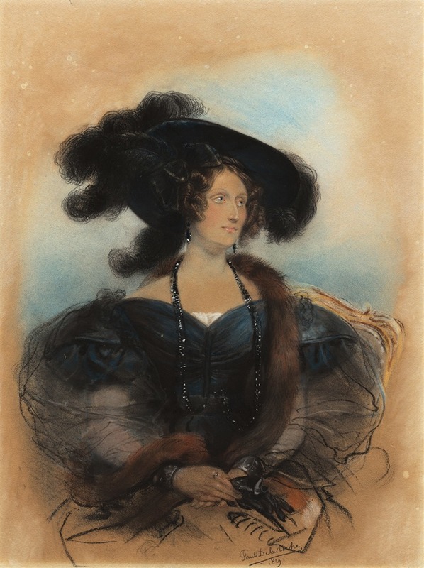 A portrait of Jane Jarvis by Paul Delaroche.