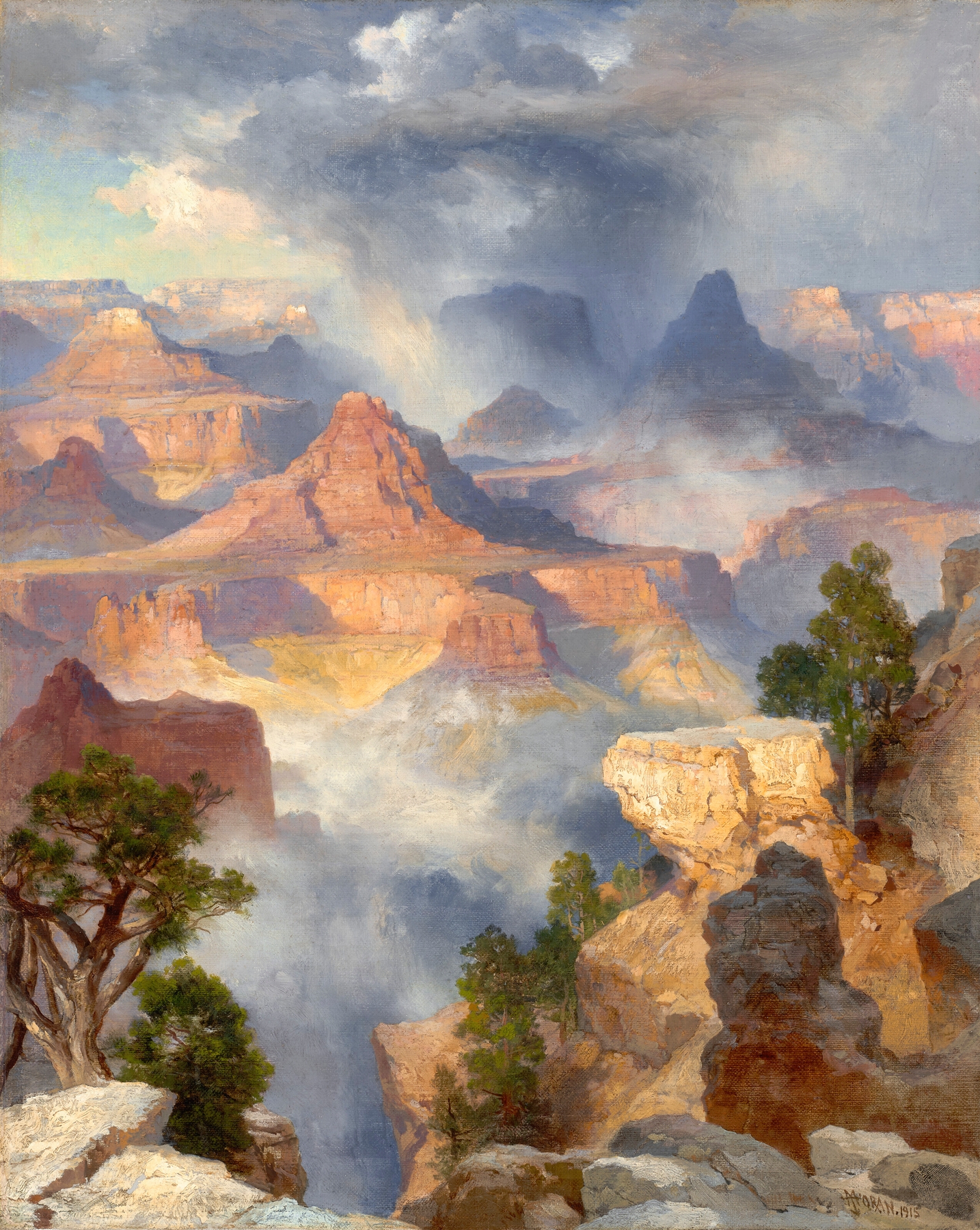 Grand Canyon, Colorado River, by Thomas Moran, public domain