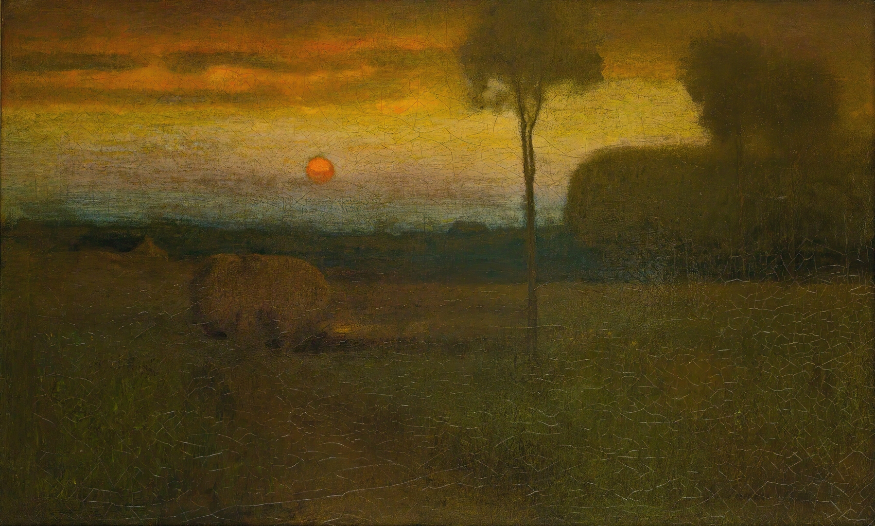 Landscape (Evening Landscape), by George Inness, public domain