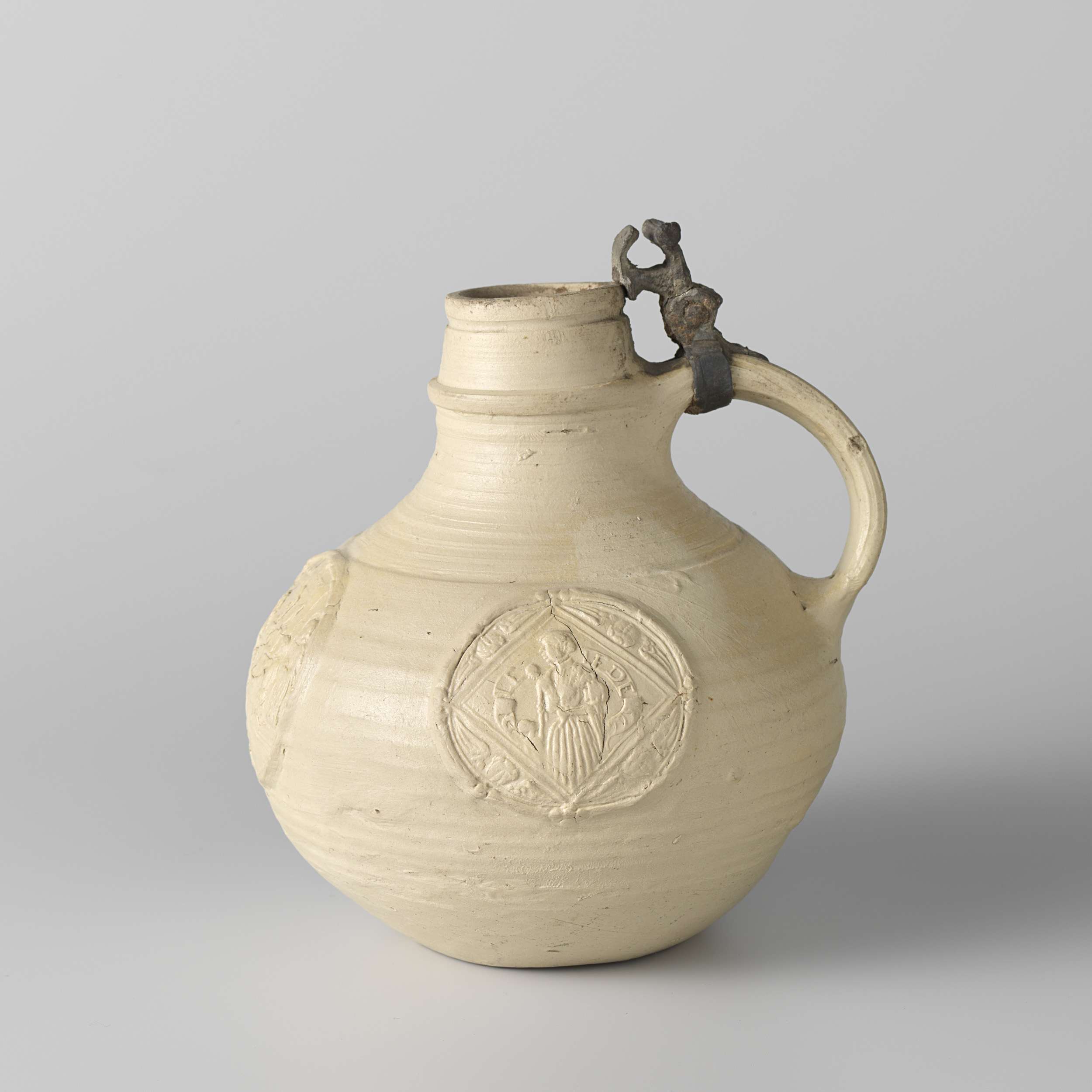 Decorative jug with three medallions depicting scenes, Anno Knütgen, unknown medium