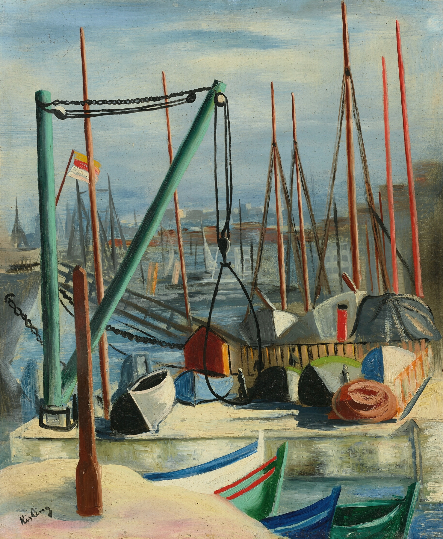 Port de Marseille, by Moïse Kisling, public domain