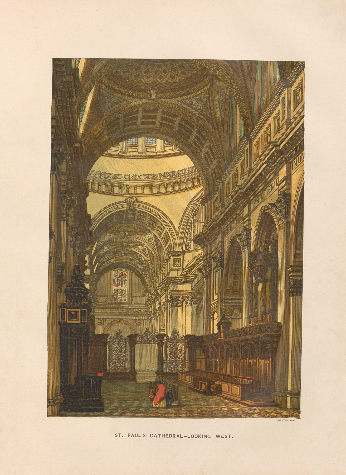 St. Paul’s Cathedral, Looking West, by Charles Knight, public domain