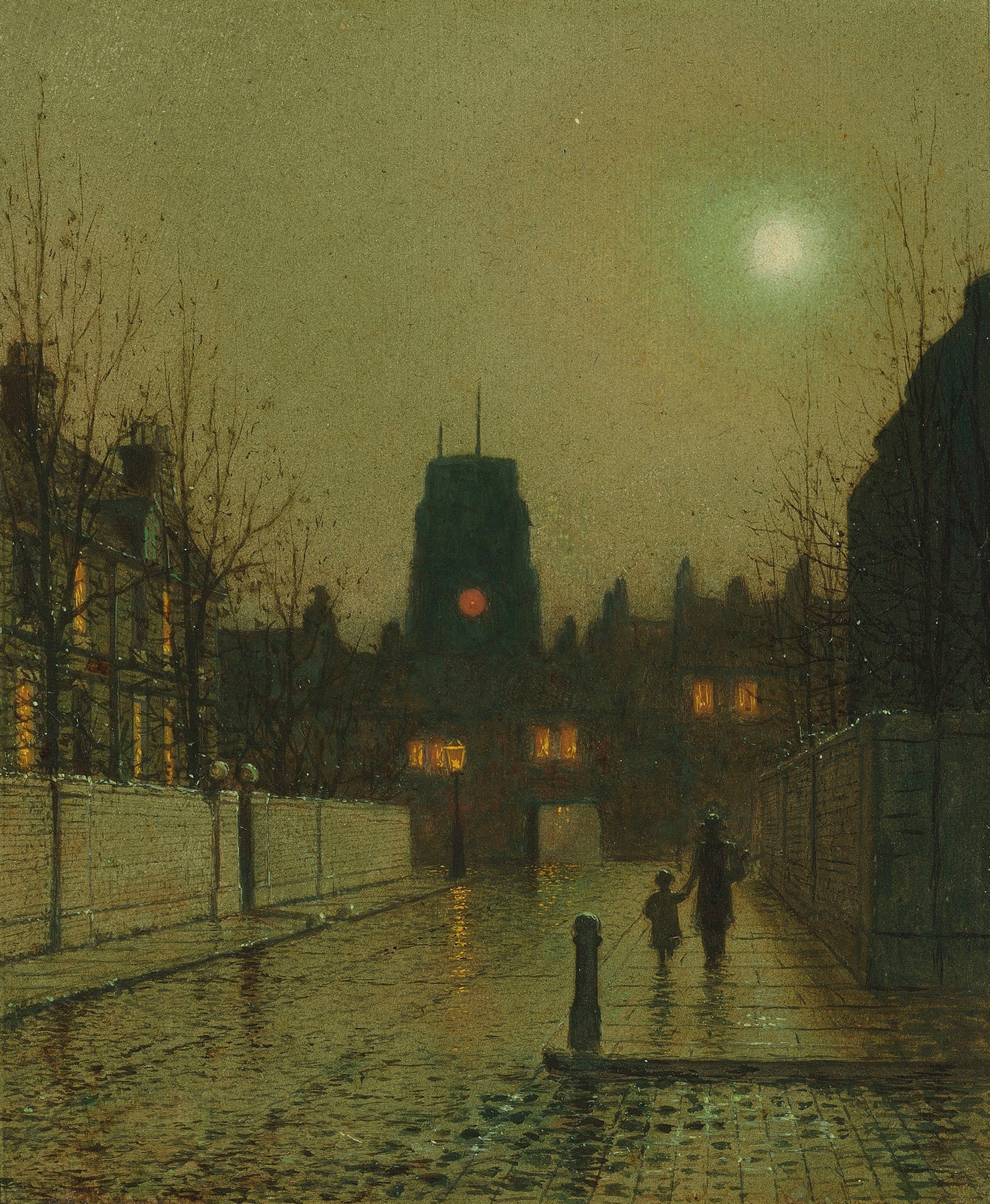 Old Chelsea, by John Atkinson Grimshaw, public domain