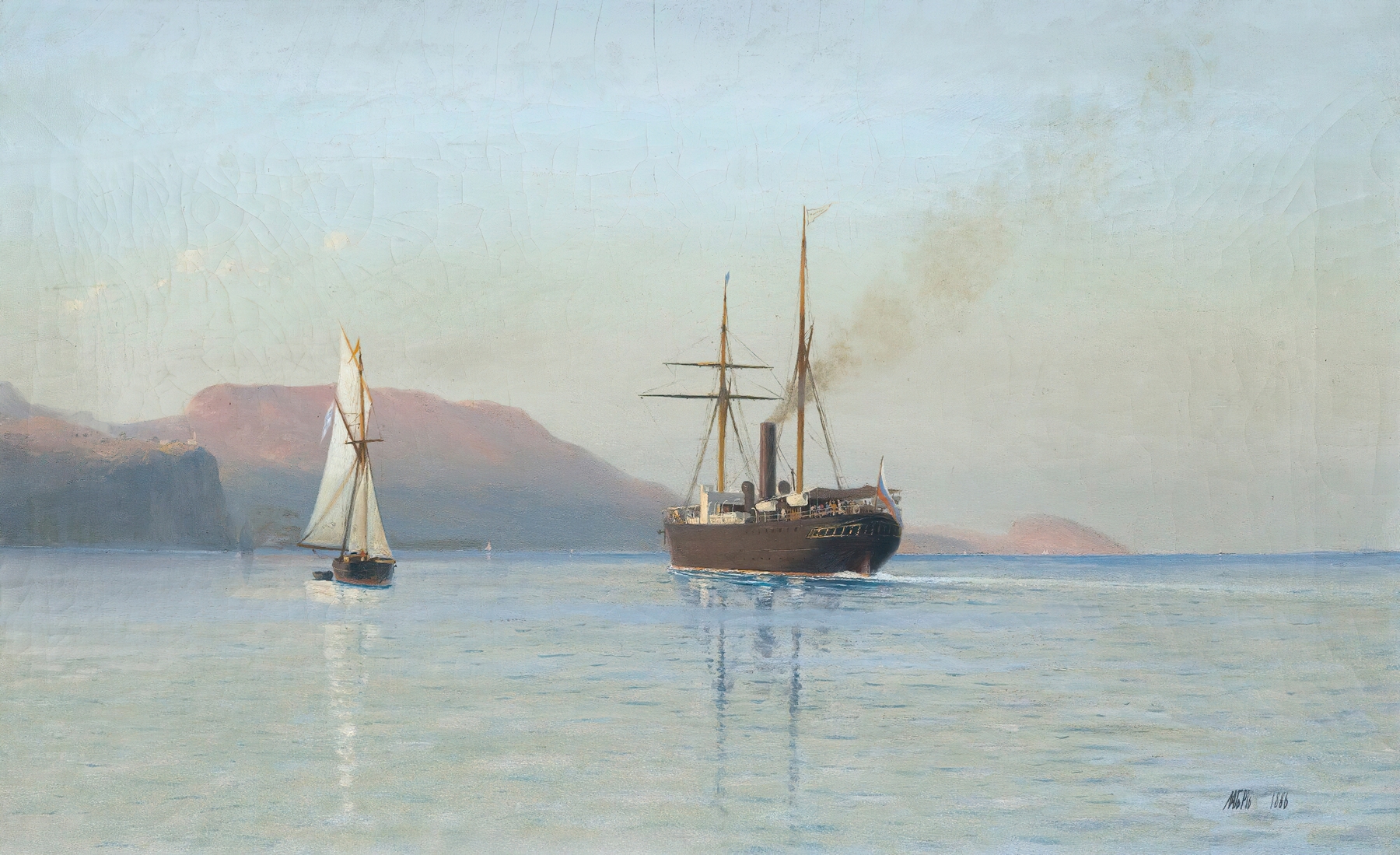 The Bay In Feodosia, by Lev Felixovich Lagorio, public domain