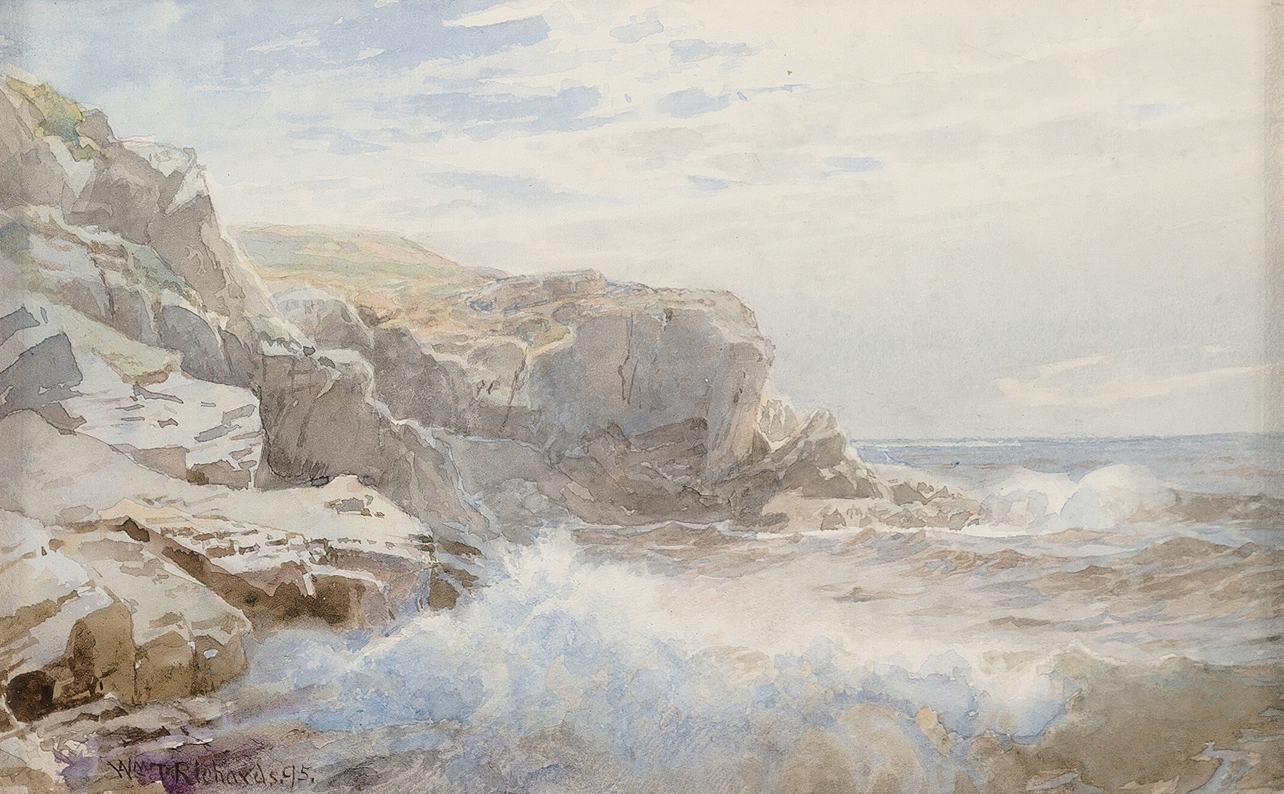 Crashing Waves, by William Trost Richards, public domain