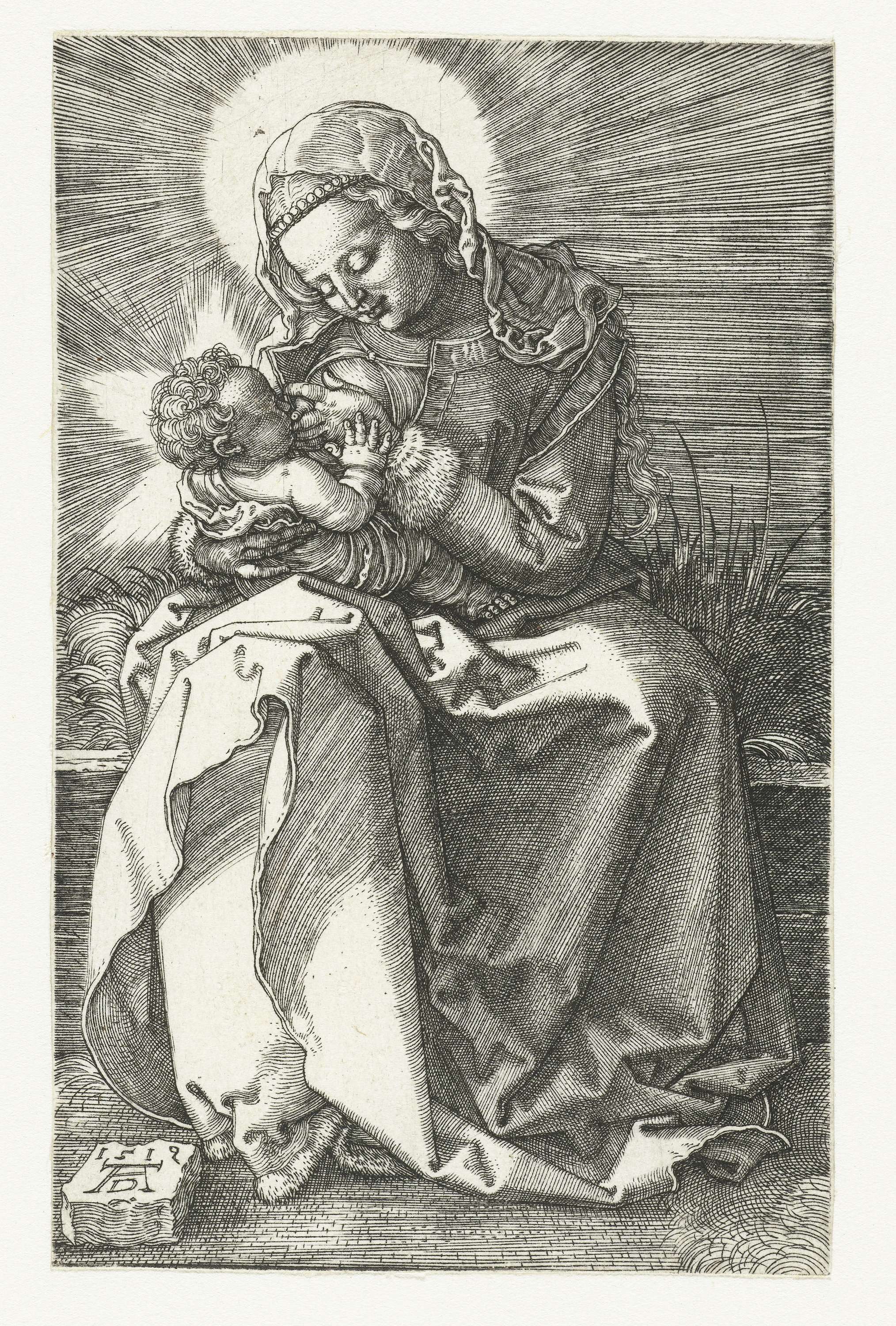Maria met kind aan de borst, by Albrecht Dürer, public domain
