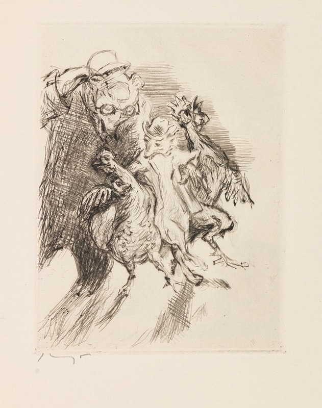 A depiction of a fox in a natural setting by Max Slevogt.