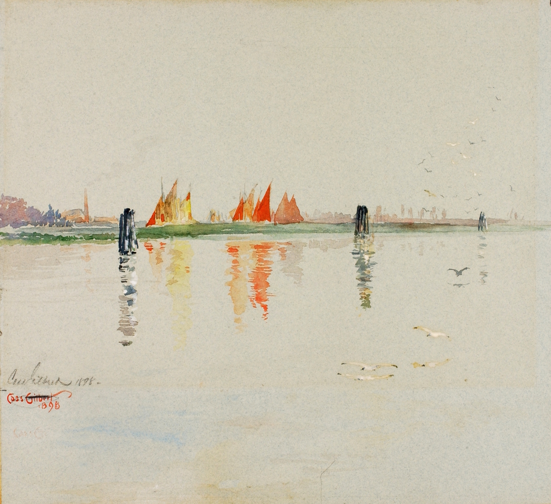 The Lagoon, Venice, by Cass Gilbert, public domain