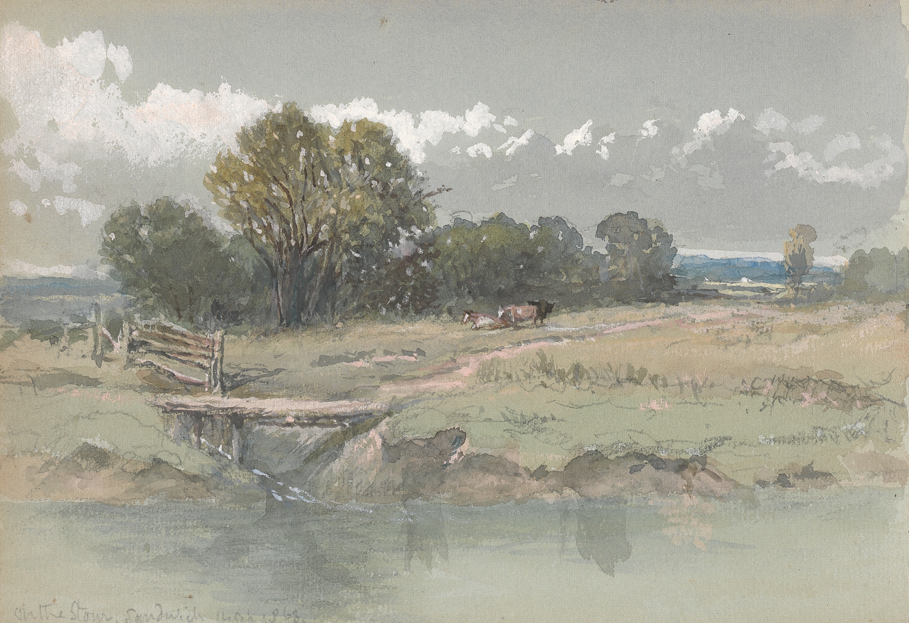 Landscape on the Stour near Sandwich, by Clarkson Stanfield, public domain