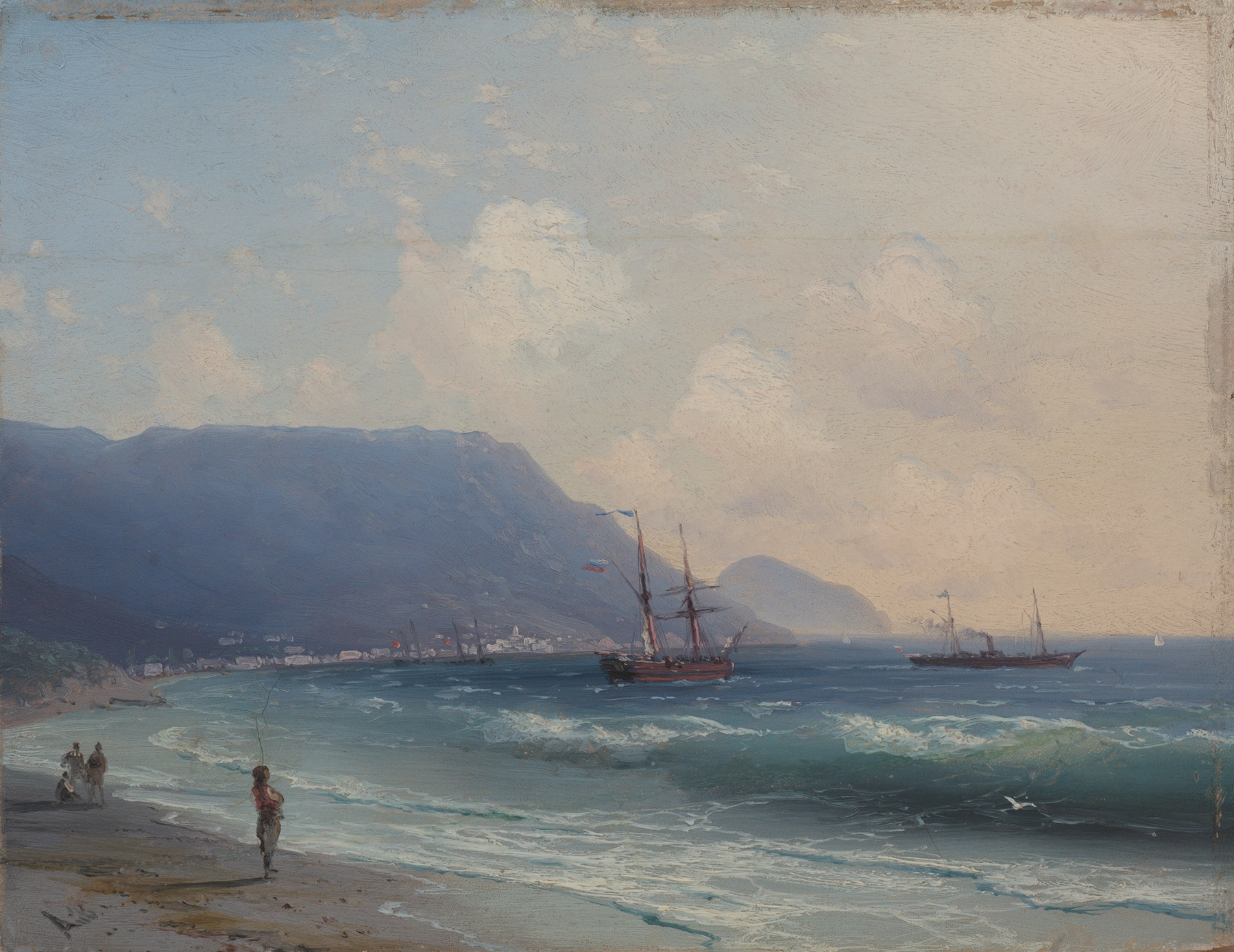 Seascape, by Ivan Konstantinovich Aivazovsky, public domain