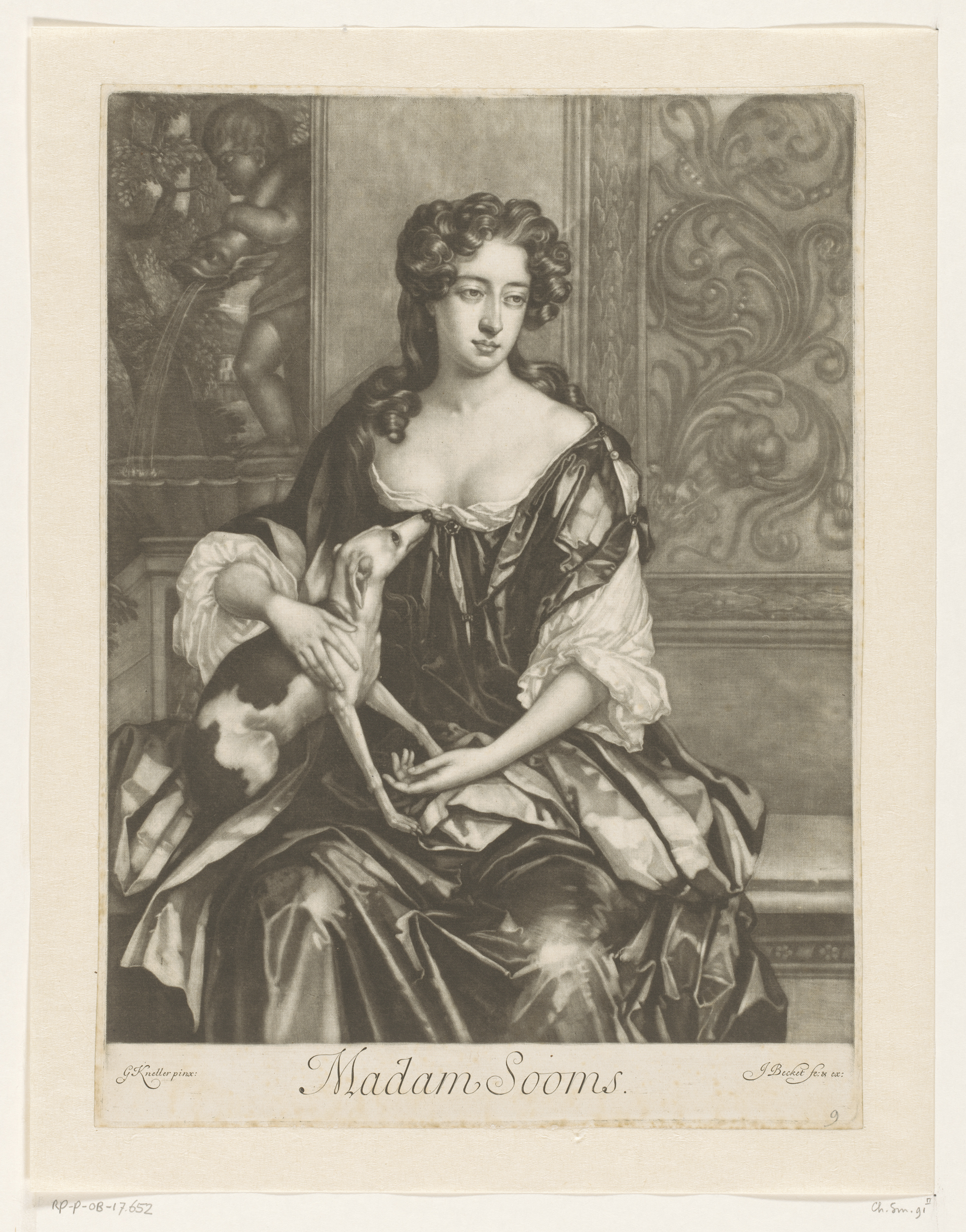 Portrait of Joan Somes by Isaac Beckett, paper medium