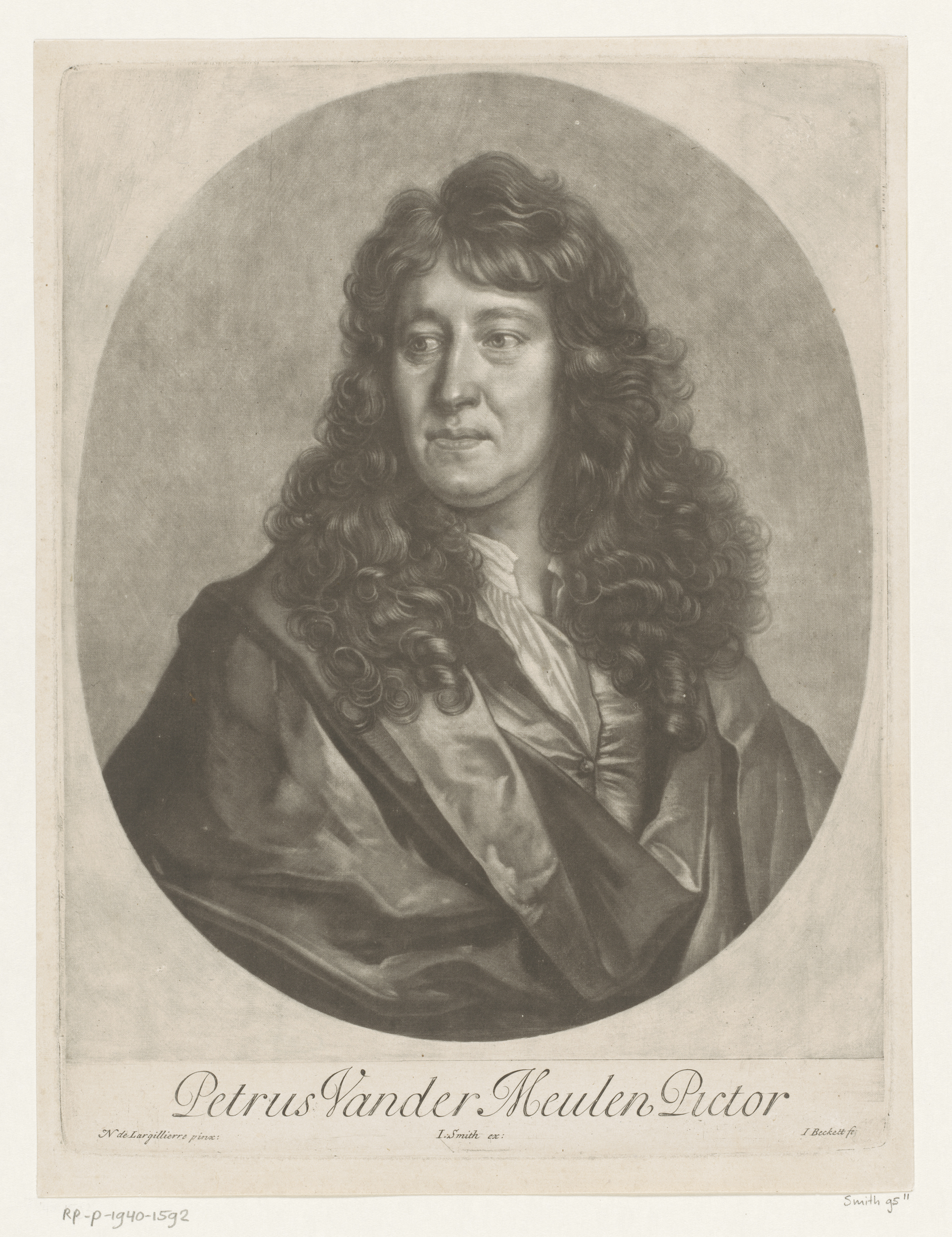 Portrait of Pieter van der Meulen, paper, by Isaac Beckett