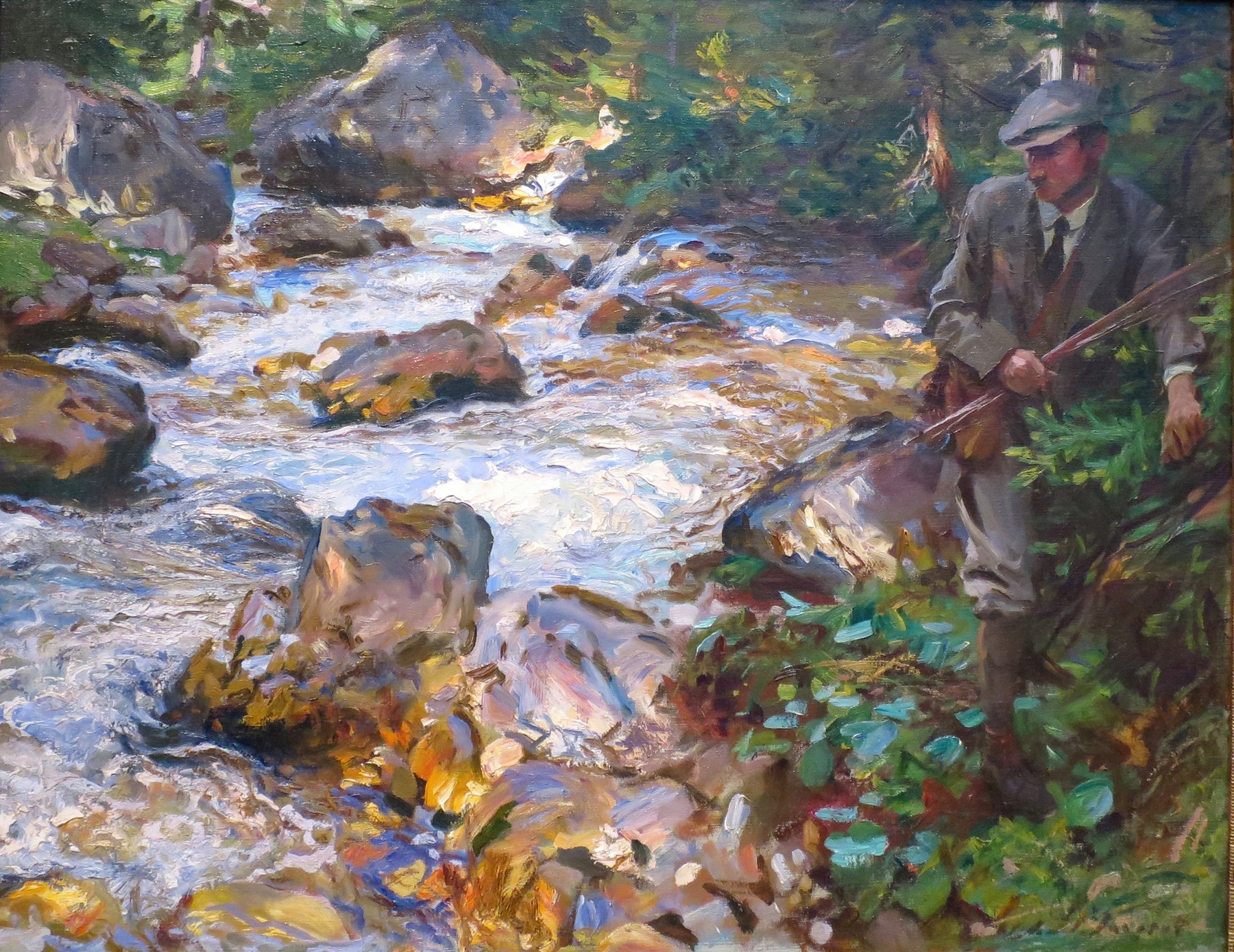 Trout Stream in the Tyrol, by John Singer Sargent, public domain
