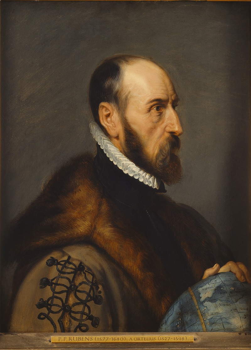 Portrait of Abraham Ortelius by Peter Paul Rubens showcases a detailed representation of the cartographer.