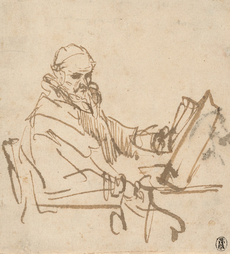 A portrait of Jan Cornelisz Sylvius by Rembrandt van Rijn.