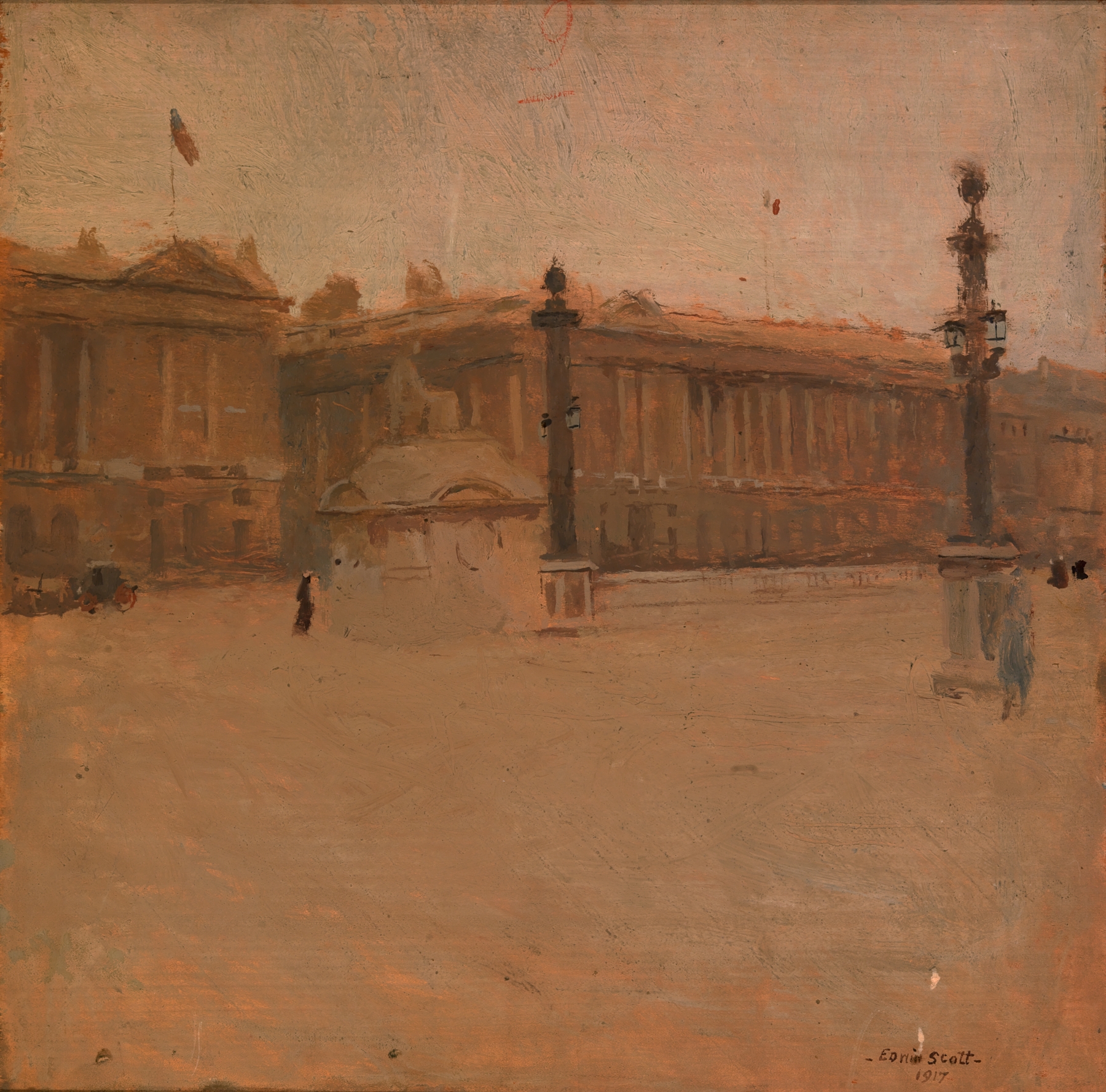 Place de la Concorde no. IV-A, by Frank Edwin Scott, public domain