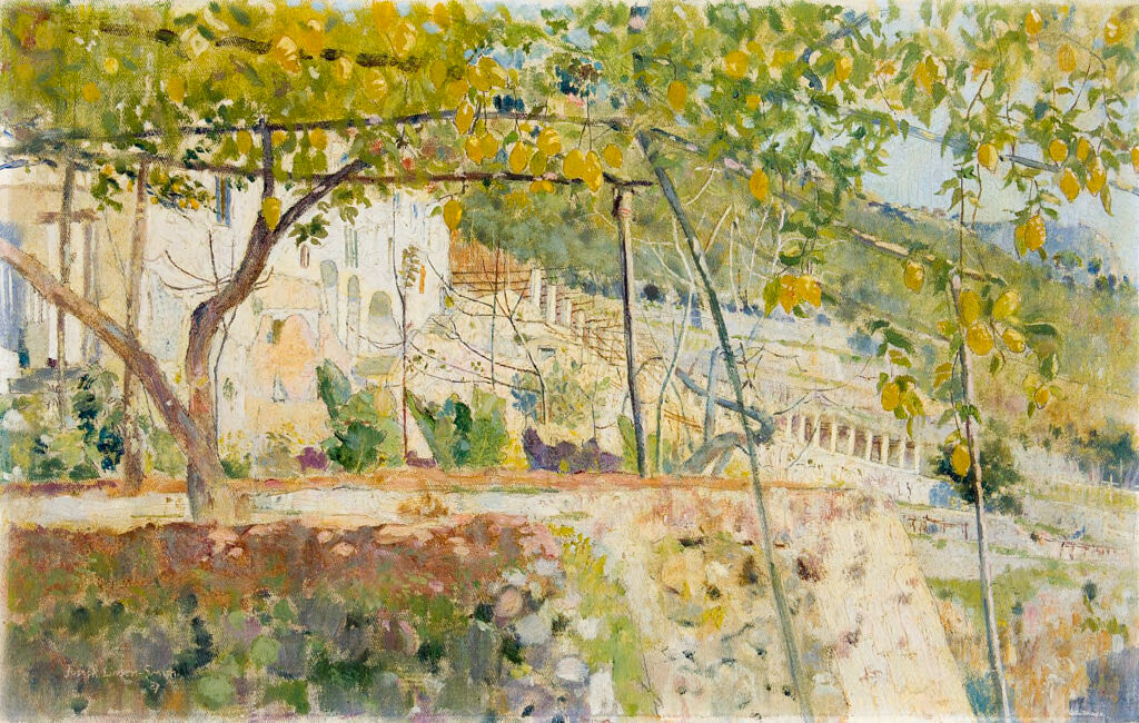 Cappucini Amalfi Monastery, by Joseph Lindon Smith, public domain
