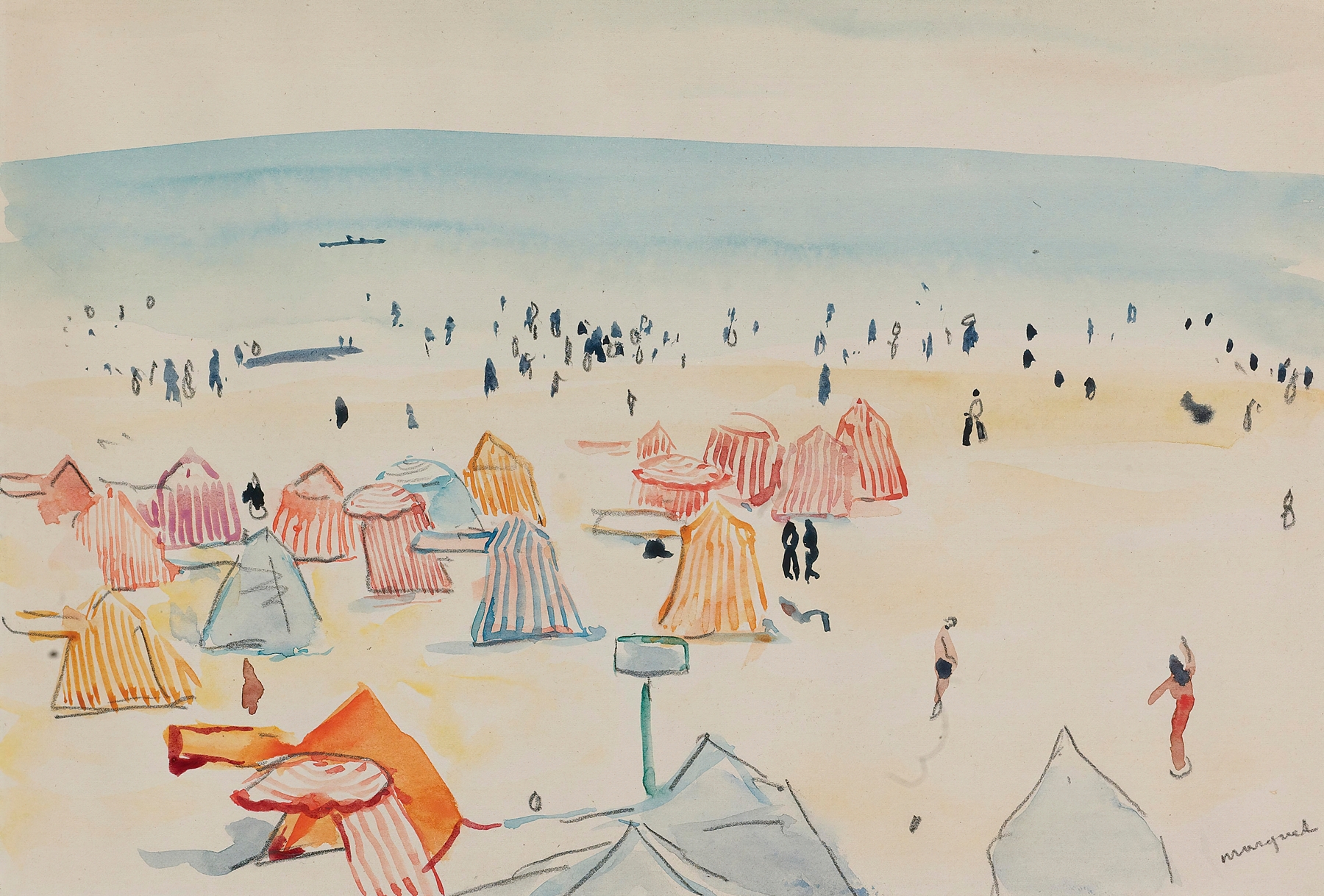 Plage Des Sables D’olonne, by Albert Marquet, public domain