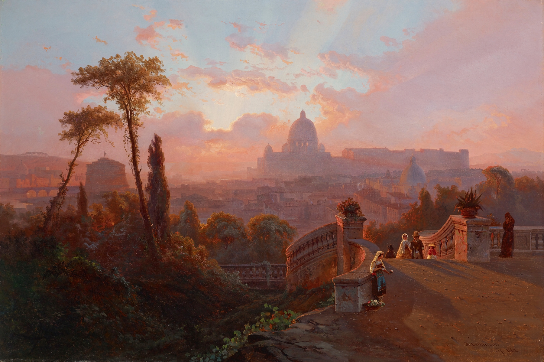 View of Rome, by Johann Hermann Carmiencke, public domain