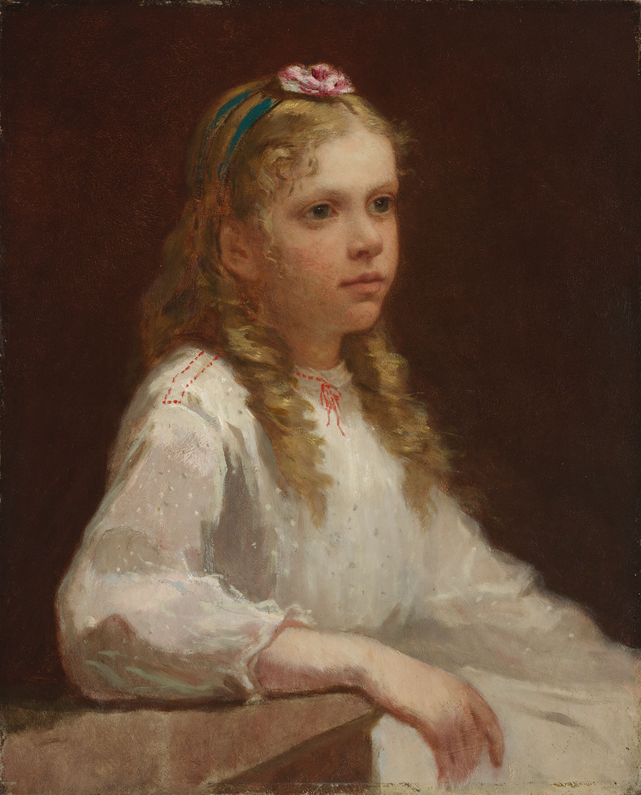 Portrait of Susan Heard Oliver Dabney, oil on canvas by William Morris Hunt