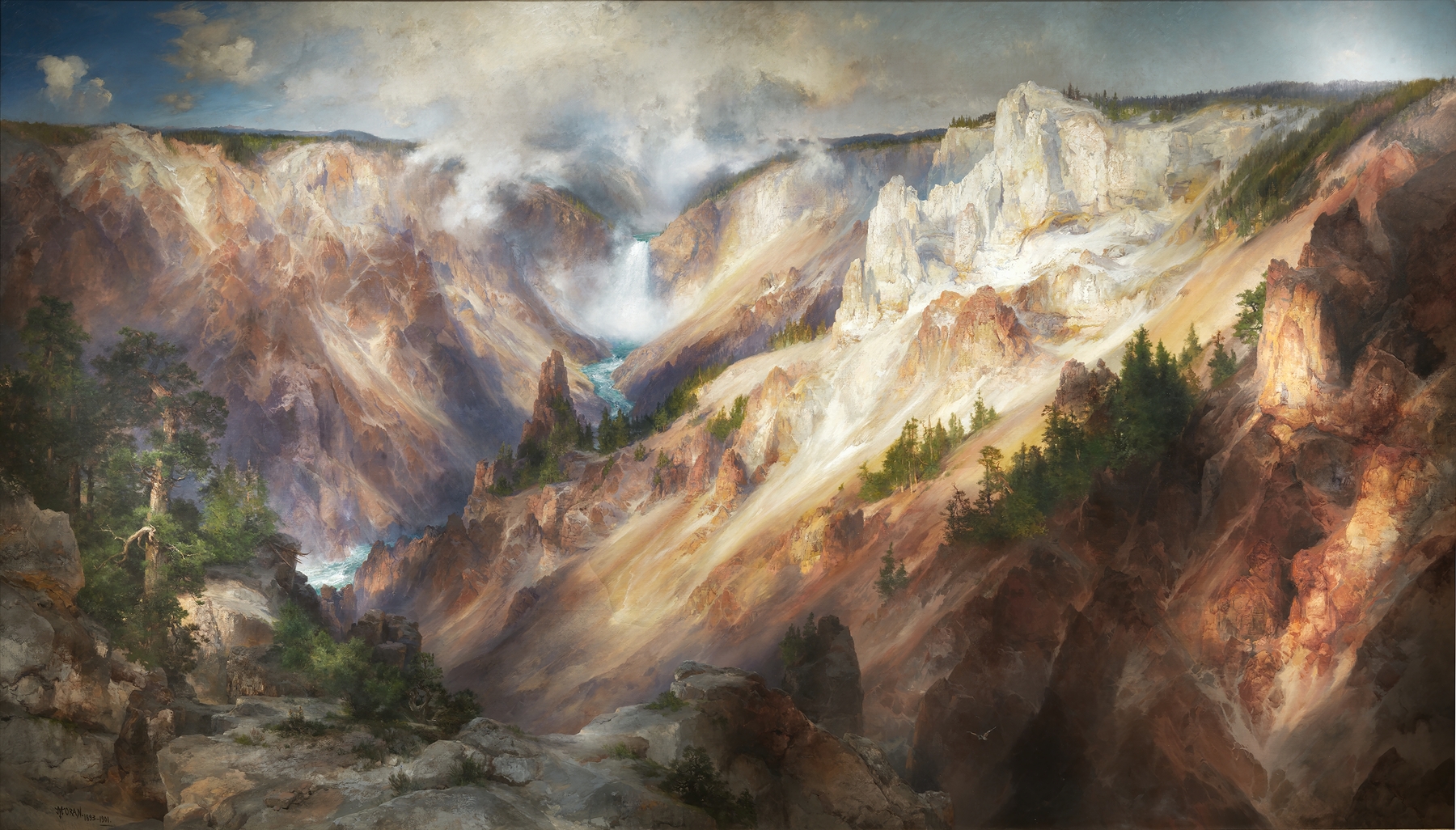 The Grand Canyon Of The Yellowstone, by Thomas Moran, public domain