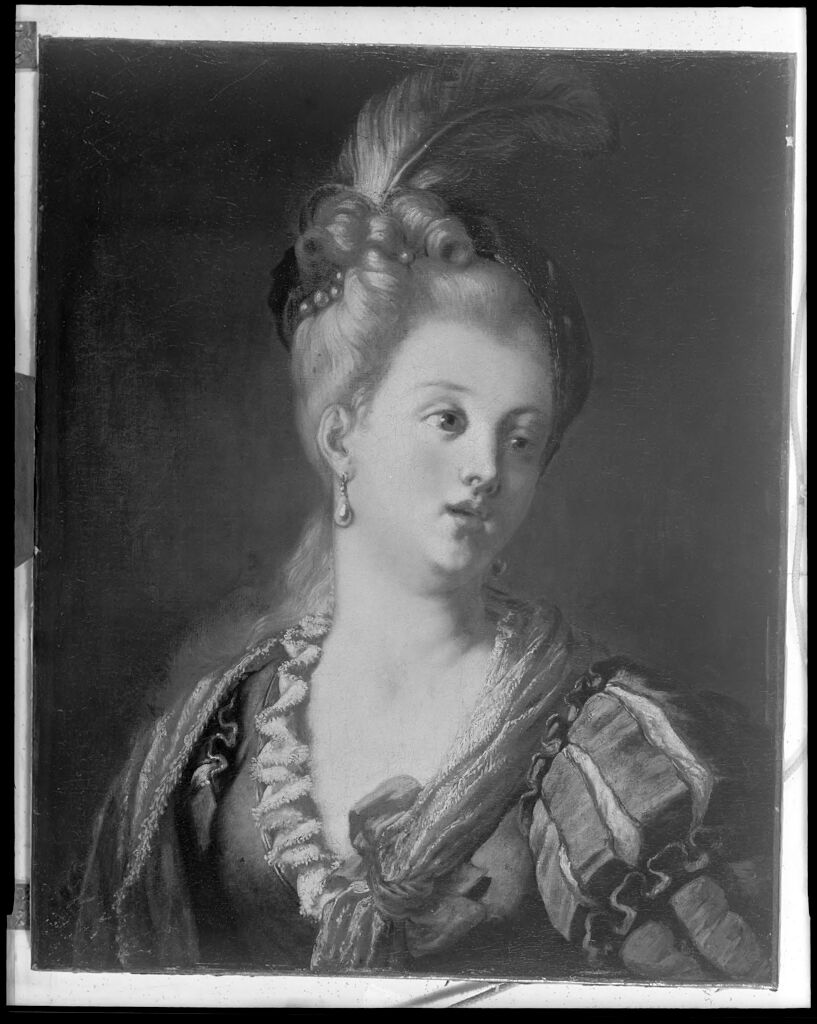 Portrait of a Woman, by Jean-Antoine Watteau, public domain