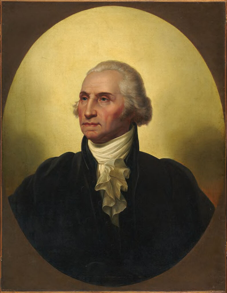 Portrait of George Washington, oil on canvas by Constantino Brumidi