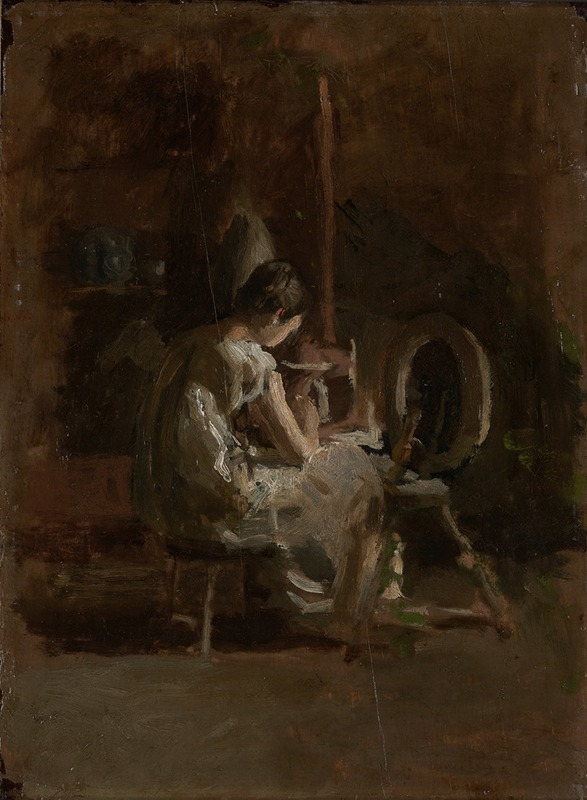 Sketches for Home-Spun by Thomas Eakins showcases the artist's focus on realism and human figures.
