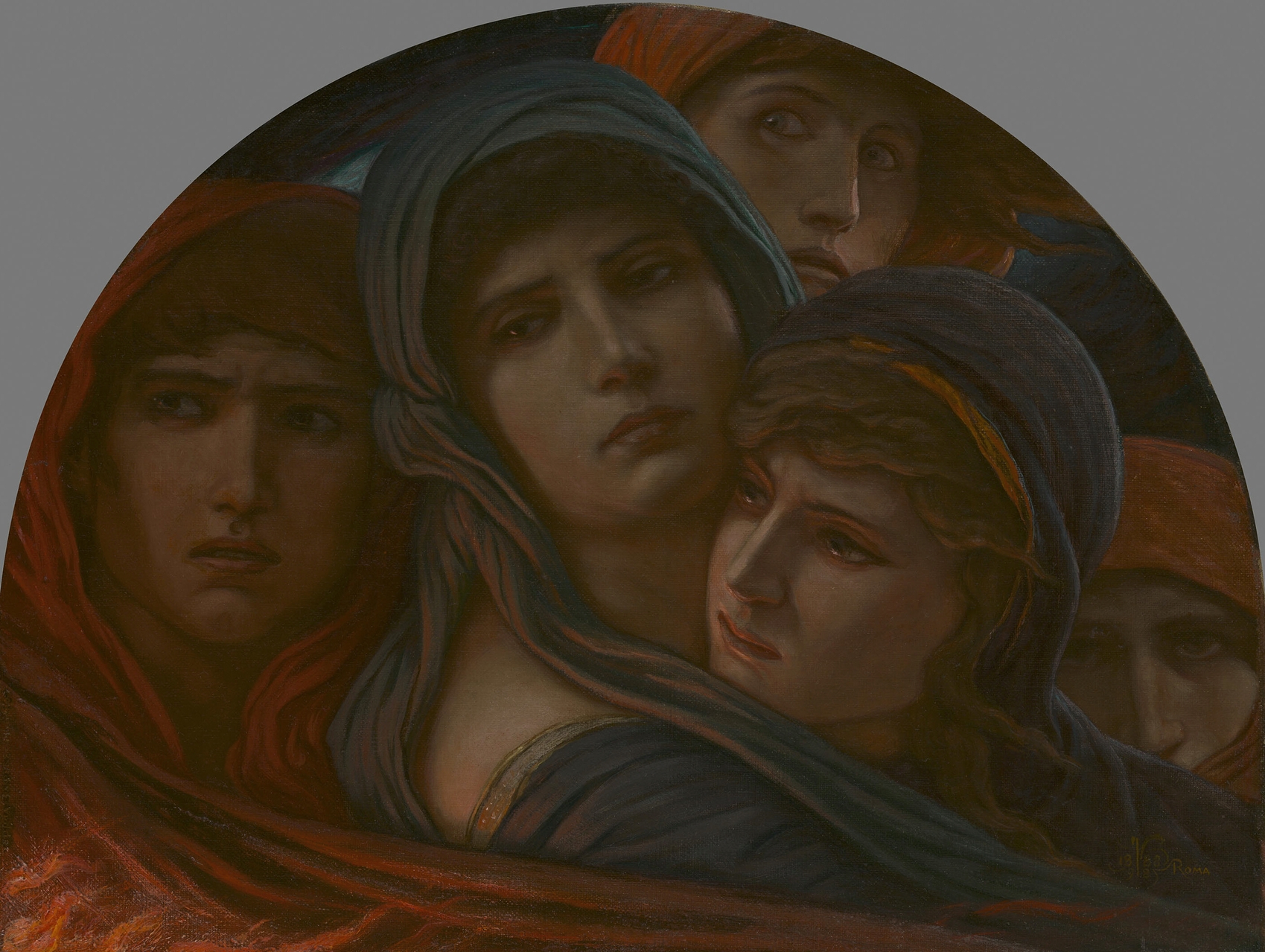 A Glimpse into Hell, or Fear, by Elihu Vedder, public domain