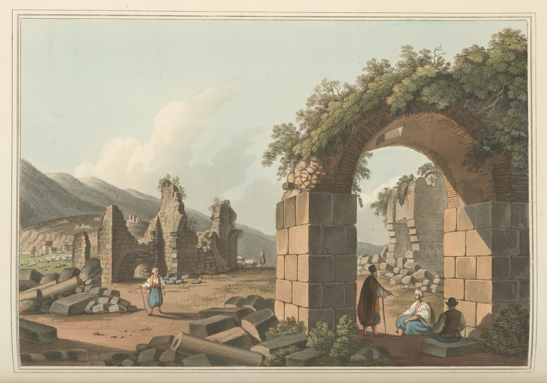 Ruins of the Baths at Ephesus by Luigi Mayer, medium unknown