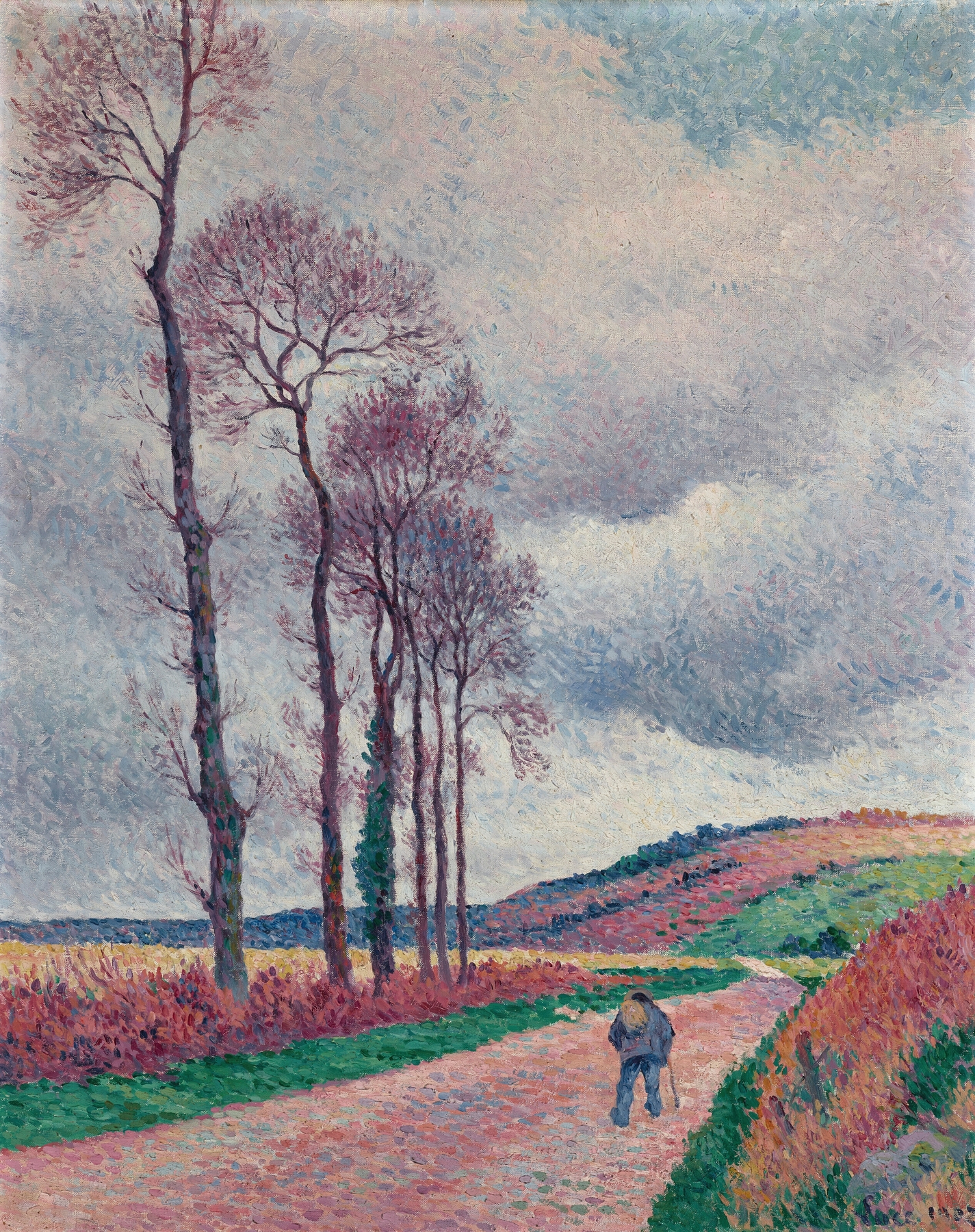 La route aux environs de Méréville, by Maximilien Luce, public domain