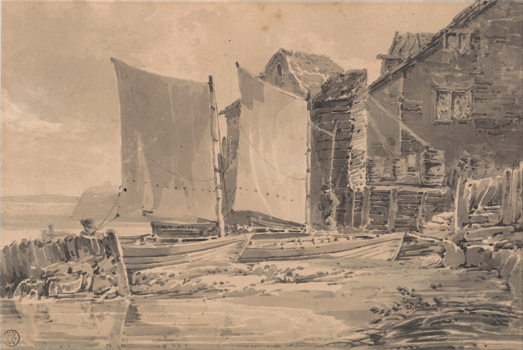 Fisherman’s Cottage, Dover by Joseph Mallord William Turner, oil on canvas