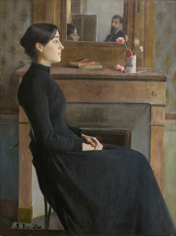 Santiago Rusiñol's 'Female Figure' showcases a unique portrayal of femininity.