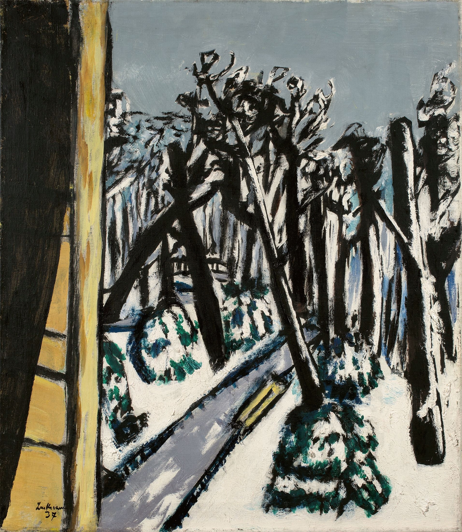 Tiergarten im Winter, by Max Beckmann, public domain