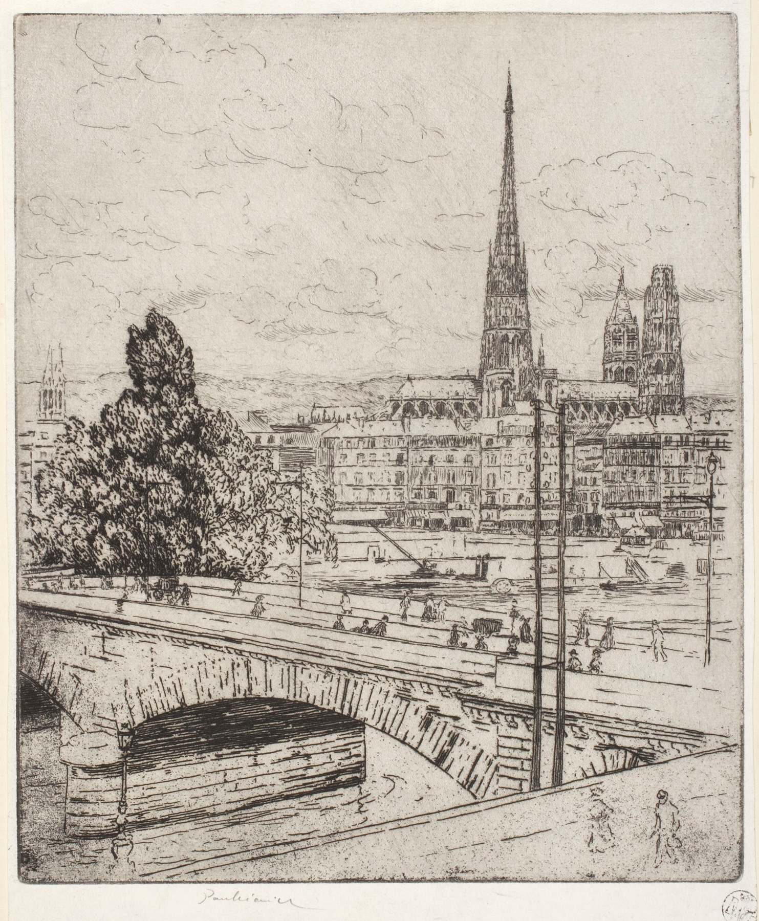 Pont Corneille in Rouen, by Józef Pankiewicz, public domain